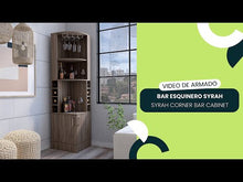 Bar Esquinero Celeste, Wengue, con Dos Puertas y Espacio Portacopas