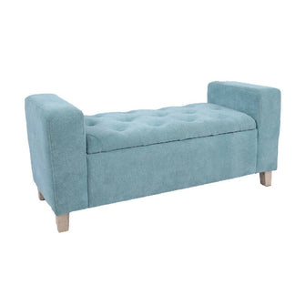 Combo sala Sofa (66x163x64) + Puff + Banqueta Baúl Verde Menta