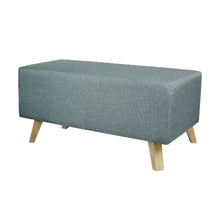 Combo Cabecero Cama Doble (60x140x5) Gris Memphis + Set x dos Mesas de noche Turku+ Banqueta