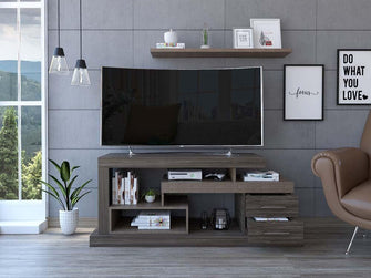 Mesa Para Tv Osaka, Avellana, con Espacio Para Televisor de Hasta 48 Pulgadas