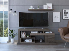 Mesa Para Tv Osaka, Avellana, con Espacio Para Televisor de Hasta 48 Pulgadas