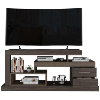 Mesa Para Tv Osaka, Avellana, con Espacio Para Televisor de Hasta 48 Pulgadas
