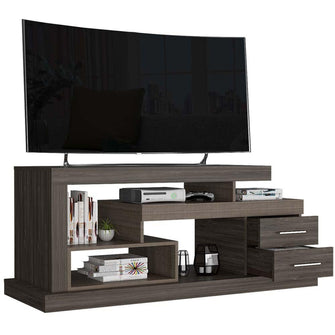 Mesa Para Tv Osaka, Avellana, con Espacio Para Televisor de Hasta 48 Pulgadas