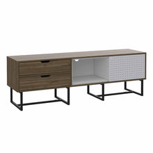 Mesa Para Tv Maryland, Castaño y Blanco, con Espacio Para Televisor de Hasta 70 Pulgadas