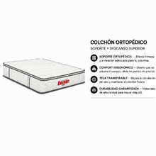 Colchón Orthopack BTU 140X190 Doble, Color Blanco