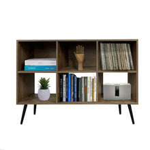 Biblioteca Horizontal Pop (80x120x30) Madera Oscura