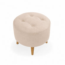 Sala Sofá Cama 92x 174x93cm + Puff + Mesa de Centro Beige