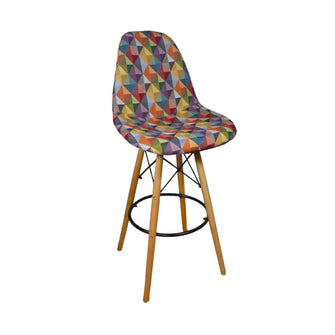 Set x 2und Sillas Bar Eames (110x46x39) Tapizada Gobelino Colors