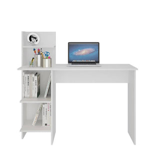 Escritorio-Biblioteca Moderno King 120x120x45cm Blanco