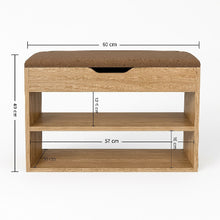 Mueble Organizador Zapatero-Baúl 43x60x30 Madera/Mocca