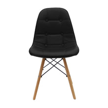 Kit por 2 Silla Botones Eames Acolchada - Negra