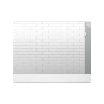 Espejo Rectangular Palermo, Gris, con Diseño en Sandblasting