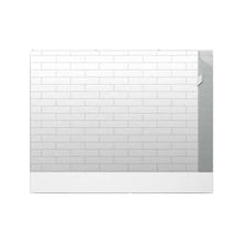 Espejo Rectangular Palermo, Gris, con Diseño en Sandblasting