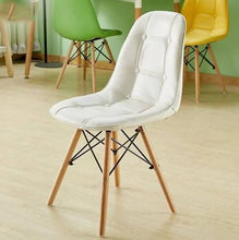 Silla Botones Eames Acolchada - Blanca