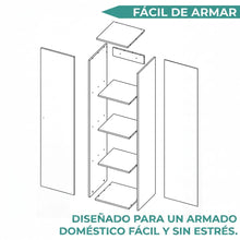 Closet Alma, Kronos Blanco, Diseño moderno con entrepaños y puerta ZF