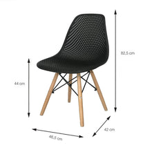 Silla Air Eames Para Sala Comedor Restaurante - Negra