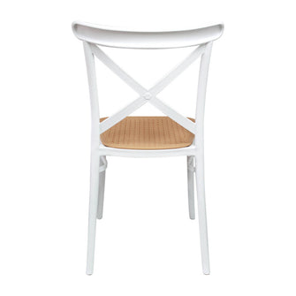 Silla Cross Para Sala Comedor Jardín - 1146 Blanco