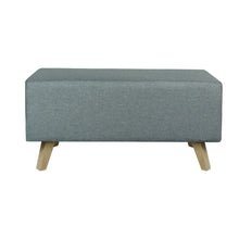 Combo Cabecero Cama Doble (60x140x5) Gris Memphis + Set x dos Mesas de noche Turku+ Banqueta