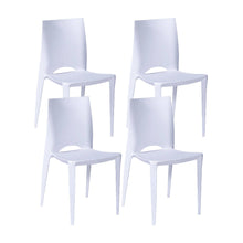 Kit por 4 Silla Zoé Para Sala, Comedor, Jardin - Blanca