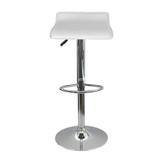 Kit por 3 Silla Tapizada Lisa Tipo Bar - Blanca