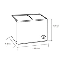 Vitrina Horizontal Kalley 254 Litros K-Vh254L, Color Blanco