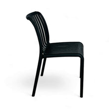 Comedor Redondo Metálico Maiu Negro + 2 Sillas Interior y Exterior
