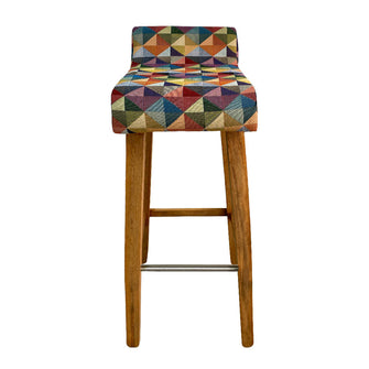 Silla Bar Madera 85x32x44.5cm Tapizada Colors