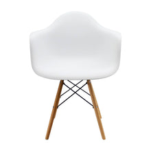 Kit por 2 Silla Eames Con Brazos Patas en Madera - Blanca