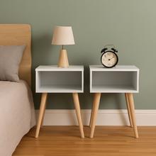 Mesa De Noche Turku 44x40x40cm Blanca