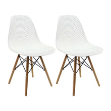 Kit por 2 Silla Air Eames Para Sala Comedor Restaurante - Blanca