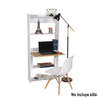 Escritorio-Biblioteca Space Plegable (160X64X54) Blanco