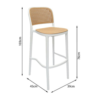 Silla Amis Barra - Blanco Beige