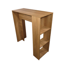 Barra de Cocina 101.5x100x40cm Madera + 2 Sillas Bar Eam Blanca