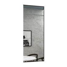Espejo Rectangular Galena color Negro para Sala o Baño.