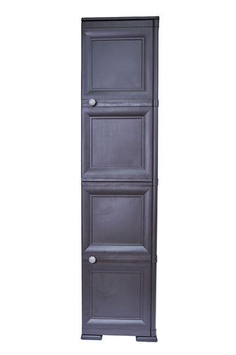 Mueble Organizador Elegance Donatello, Liso Wengue, Con Dos Puertas Batientes